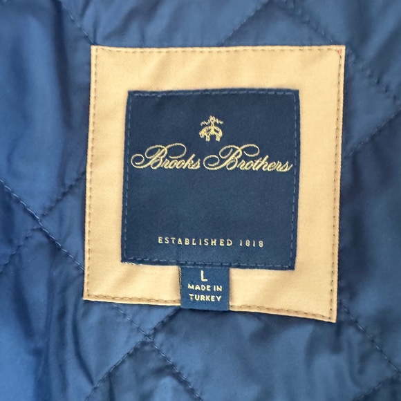 New Brooks Brothers Removable Lining Barn Coat Tan Men's Size L - Picture 11 of 16